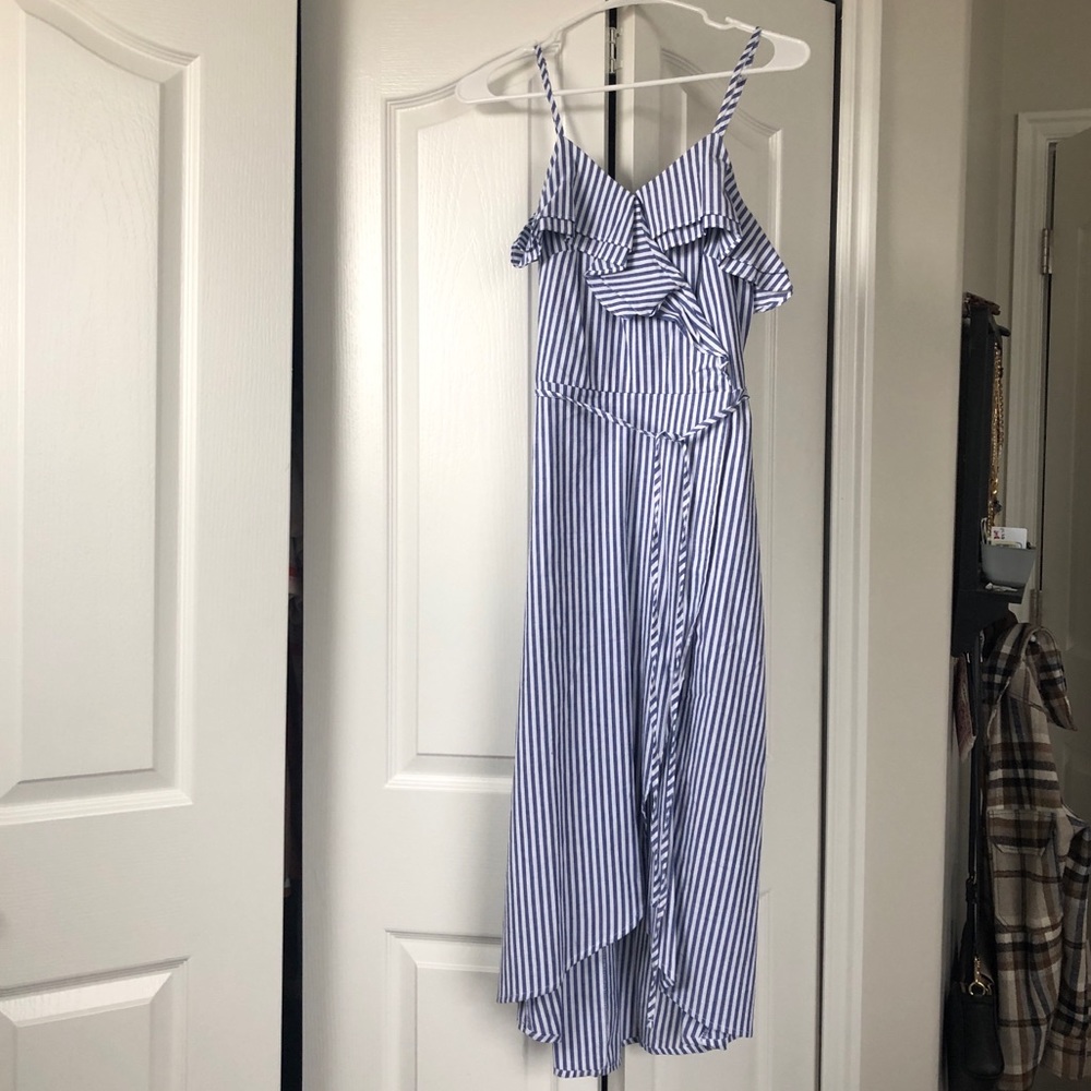 A New Day blue & white striped dress